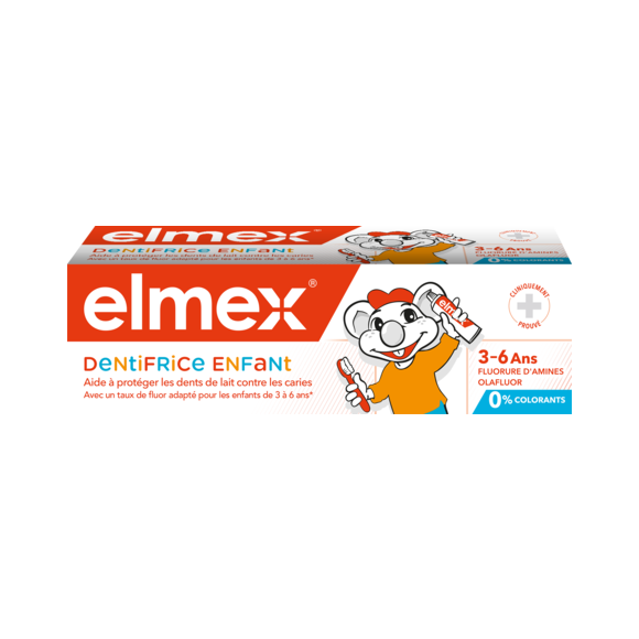 Dentifrice enfant 3-6 ans Elmex - tube de 50 ml