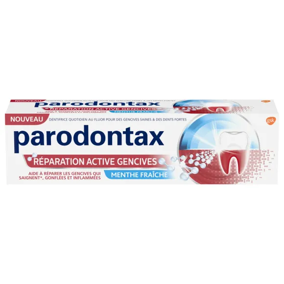 Dentifrice r&eacute;paration active gencives Parodontax - tube de 75ml