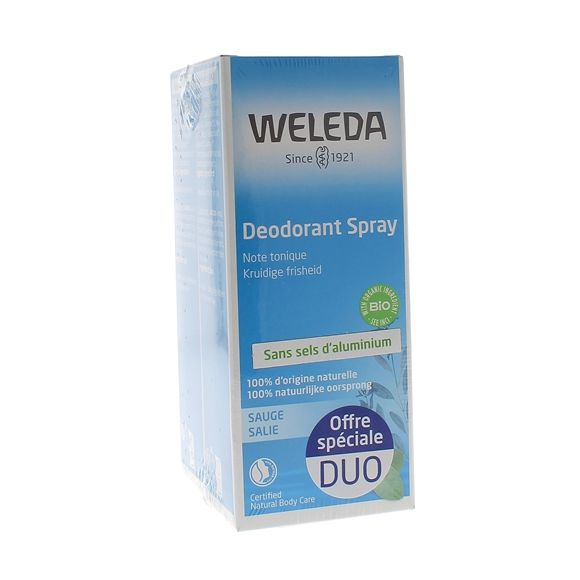 D&eacute;odorant &agrave; la sauge Weleda - lot de 2 x 100 ml