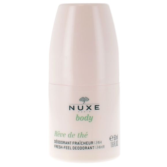 D&eacute;odorant fra&icirc;cheur 24h body R&ecirc;ve de th&eacute; Nuxe - roll-on de 50 ml