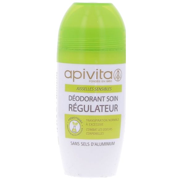 D&eacute;odorant soin r&eacute;gulateur Apivita - Roll-on de 40 ml
