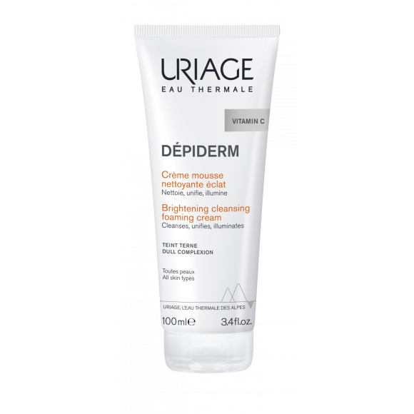 D&eacute;piderm cr&egrave;me mousse nettoyante &eacute;clat Uriage - tube de 100 ml