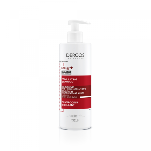Dercos &eacute;nergisant shampooing compl&eacute;ment anti-chute Vichy - flacon pompe de 400 ml