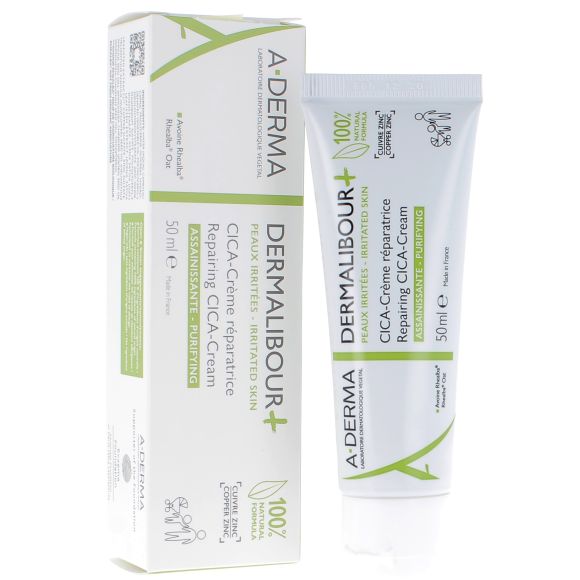 Dermalibour+ cica - cr&egrave;me r&eacute;paratrice assainissante  Aderma - tube de 50 ml