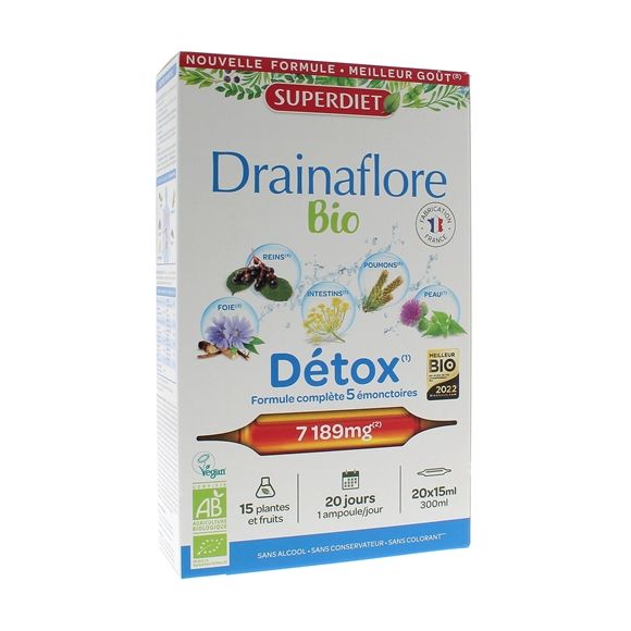 Drainaflore Bio Super Diet - 20 ampoules