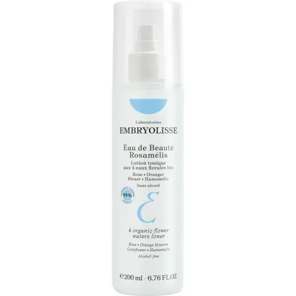 Eau de beaut&eacute; Rosam&eacute;lis lotion tonique aux 4 eaux florales bio Embryolisse - spray de 200 ml
