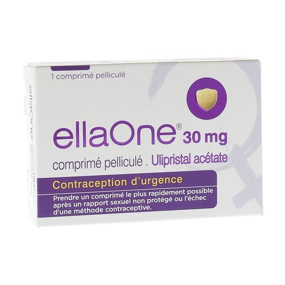 EllaOne 30mg - bo&icirc;te de 1 comprim&eacute; pellicul&eacute;