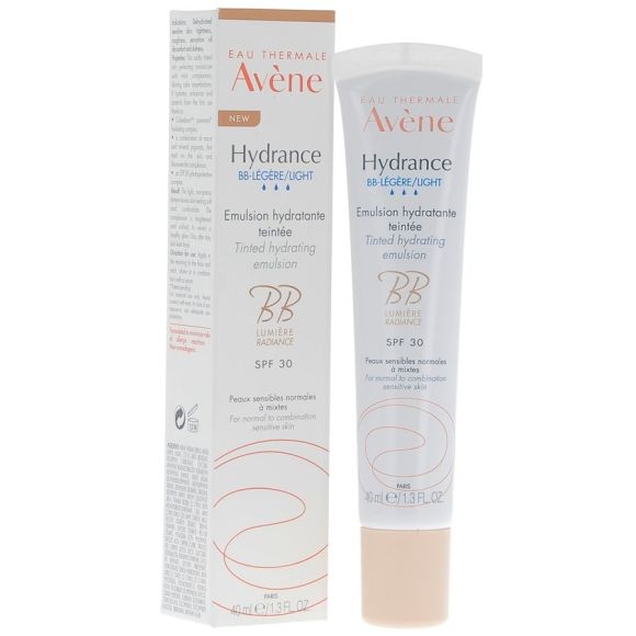 Emulsion Hydratante Teint&eacute;e L&eacute;g&egrave;re Hydrance BB Lumi&egrave;re Av&egrave;ne - Tube de 40 ml