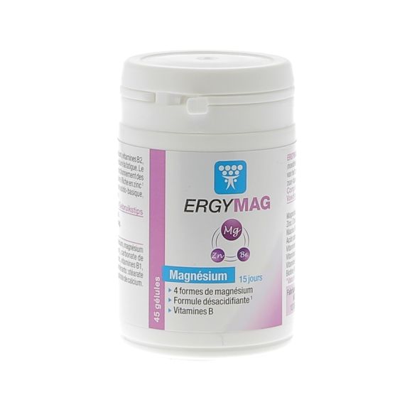 Ergymag Magn&eacute;sium Nutergia - bo&icirc;te de 45 g&eacute;lules