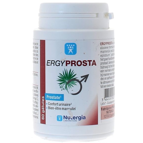 Ergyprosta confort urinaire masculin Nutergia - boite de 60 g&eacute;lules