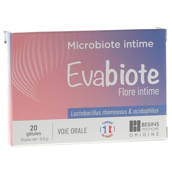 Evabiote flore intime Besins Healthcare - boite de 20 g&eacute;lules