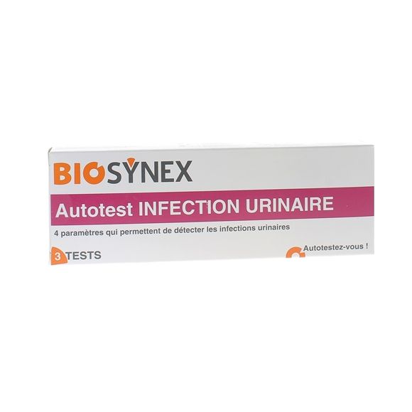 Autotest infections urinaires Biosynex - bo&icirc;te de 3 tests