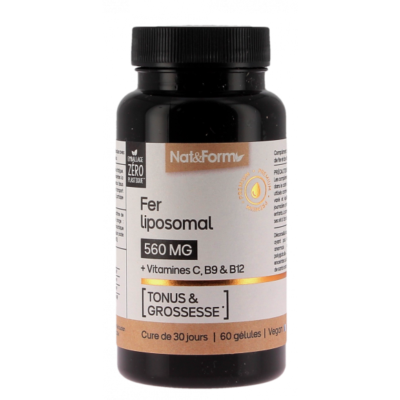 Fer Liposomal Nat&Form - bo&icirc;te de 60 g&eacute;lules