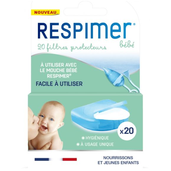 Filtres protecteurs b&eacute;b&eacute; Respimer - bo&icirc;te de 20 filtres