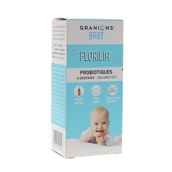 Florilia Sirop probiotiques b&eacute;b&eacute; Granions - flacon compte-gouttes de 8ml