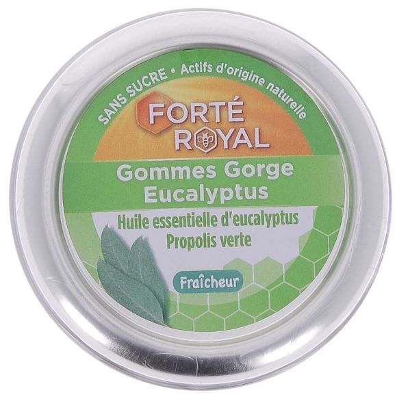 Fort&eacute; Royale Gommes Gorge Eucalyptus Fraicheur Fort&eacute; Pharma - boite de 45 g