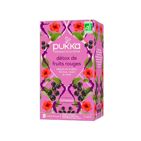 D&eacute;tox de fruits rouges Pukka - boite de 20 sachets