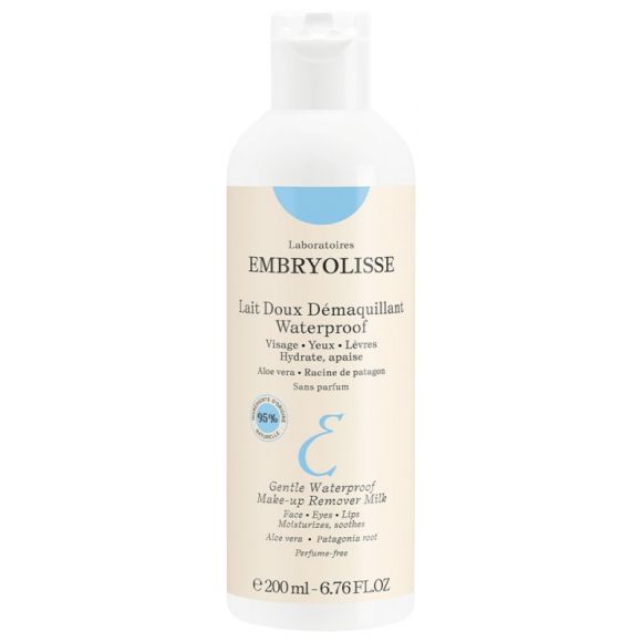 Lait doux d&eacute;maquillant waterproof Embryolisse - flacon de 200ml