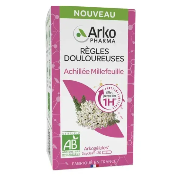 R&egrave;gles douloureuses Arkopharma - boite de 30 g&eacute;lules