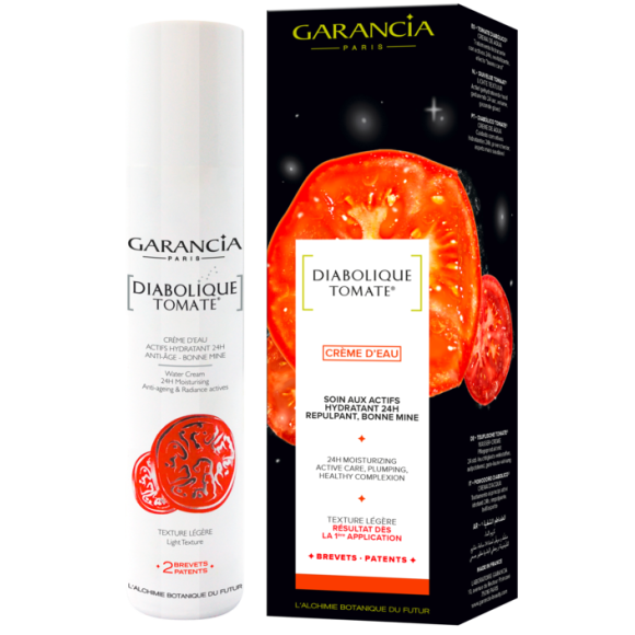 Diabolique tomate cr&egrave;me d'eau actif hydratant anti-&acirc;ge Garancia - flacon pompe de 30 ml