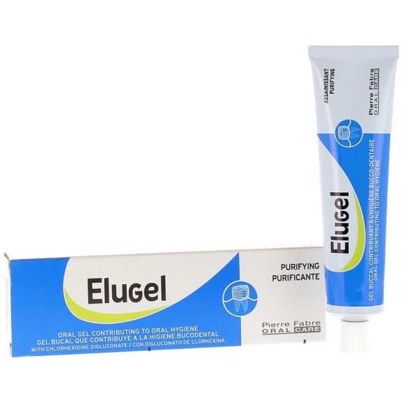 Gel buccal r&eacute;duit la plaque dentaire Elugel - tube de 40 ml