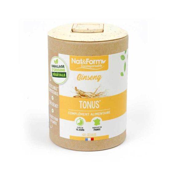 Ginseng tonus Nat&Form - boite de 60 g&eacute;lules