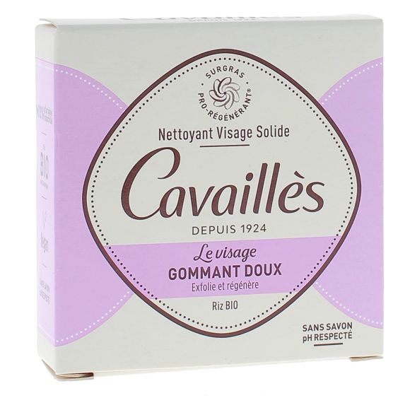 Gommant doux solide Rog&eacute; Cavaill&egrave;s - pain de 70g