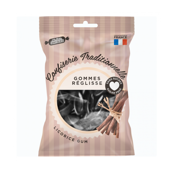 Gommes r&eacute;glisse sans sucres Ma petite confiserie - sachet de 100g