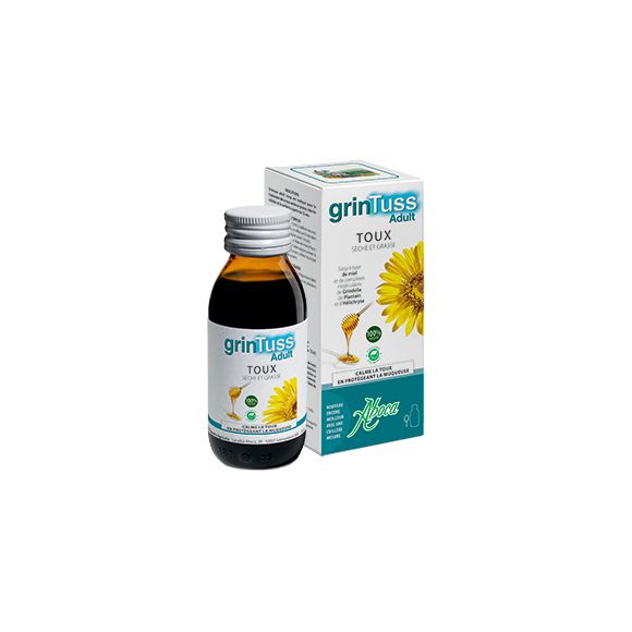 Grintuss adult sirop toux s&egrave;che et grasse Aboca - flacon de 128 g