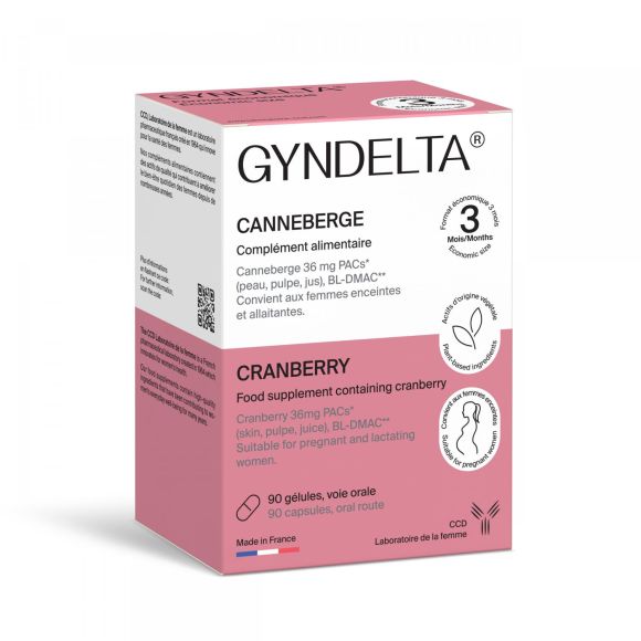Gyndelta cranberry 36 mg - boite de 90 g&eacute;lules