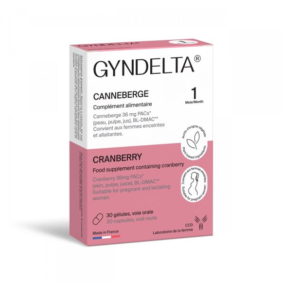Gyndelta cranberry - bo&icirc;te de 30 g&eacute;lules