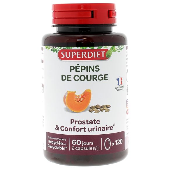 P&eacute;pins de courge Super Diet - boite de 120 capsules