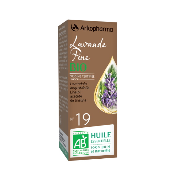 Huile essentielle Lavande Fine bio n&deg;19 Arkopharma - flacon de 10 ml