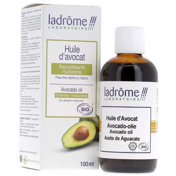 Huile d'avocat Bio Ladr&ocirc;me - Flacon de 100 ml