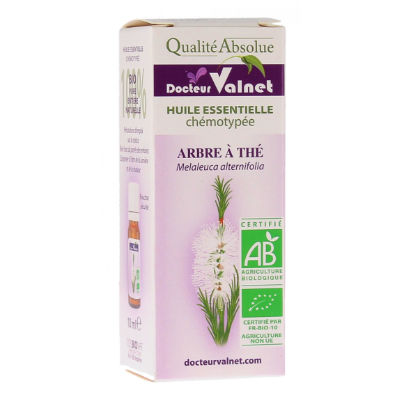 Huile essentielle Arbre &agrave; th&eacute; (Tea Tree) Bio Dr Valnet - flacon de 10 ml