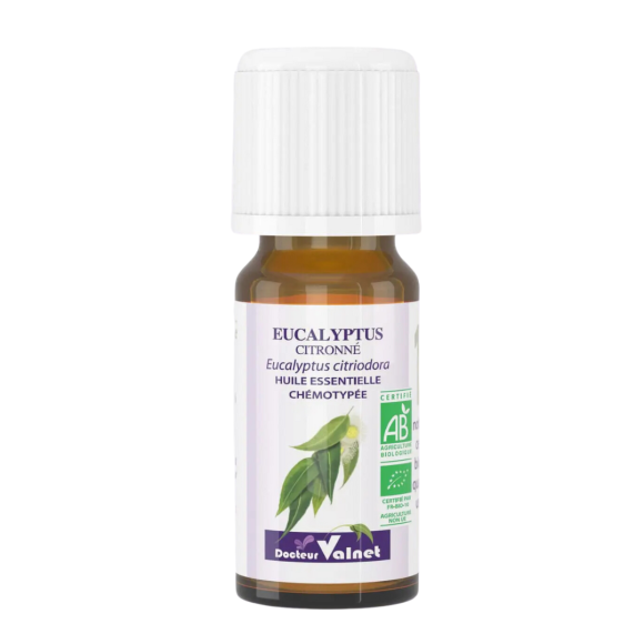 Huile essentielle Eucalyptus citronn&eacute; BIO Dr Valnet - 10 ml