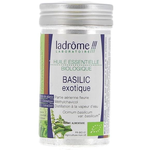 Huile essentielle basilic exotique Bio Ladr&ocirc;me - flacon de 10 ml
