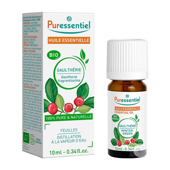 Huile essentielle bio Gaulth&eacute;rie Puressentiel - flacon de 10ml