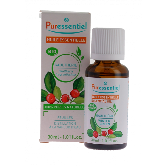 Huile essentielle bio Gaulth&eacute;rie Puressentiel - flacon de 30 ml