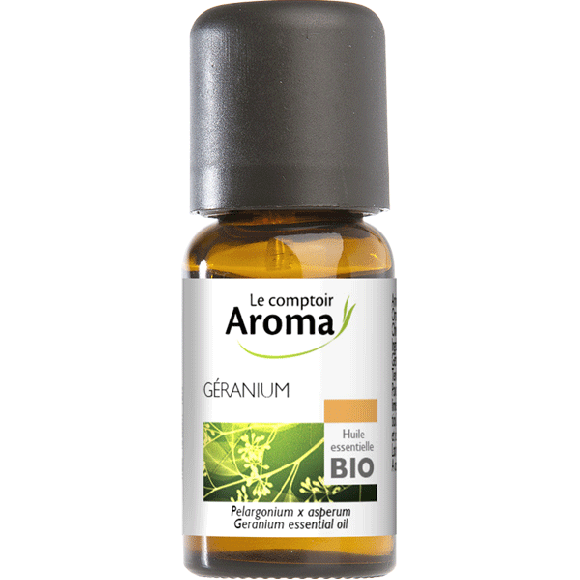 Huile essentielle de G&eacute;ranium Le Comptoir Aroma - flacon de 5ml