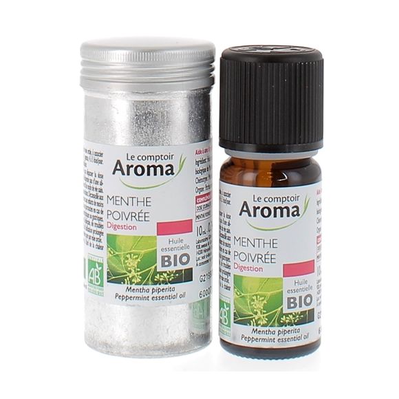 Huile essentielle de Menthe Poivr&eacute;e Le Comptoir Aroma - flacon de 10 ml