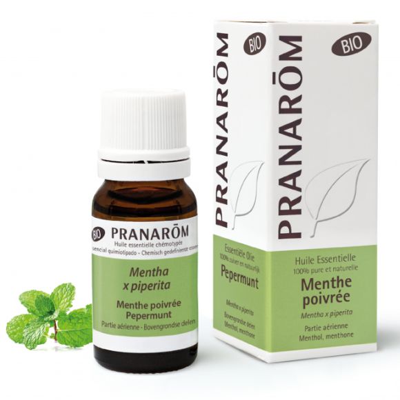 Huile essentielle de menthe poivr&eacute;e bio Pranar&ocirc;m - flacon de 10 ml