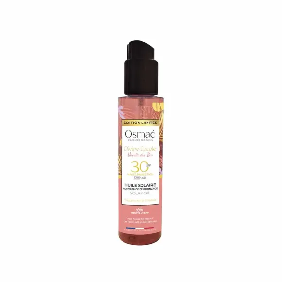 Huile solaire SPF30 activatrice de bronzage Osma&eacute; - spray de 150ml