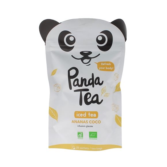 Iced tea d&eacute;tox ananas & coco Panda Tea - 28 sachets
