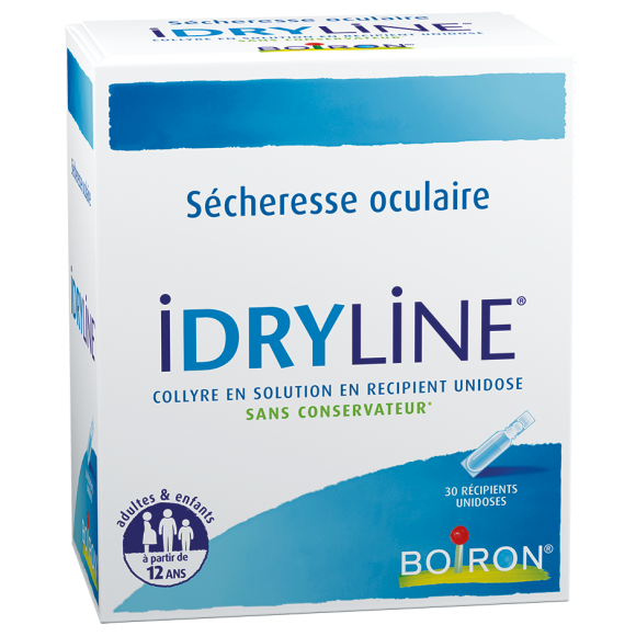 Idryline collyre s&eacute;cheresse oculaire Boiron - bo&icirc;te de 30 r&eacute;cipients unidoses