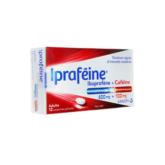 Ipraf&eacute;ine 400/100 - 12 comprim&eacute;s p&eacute;llicul&eacute;s