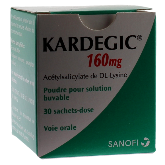 Kardegic 160 mg poudre pour solution buvable - boite de 30 sachets-dose