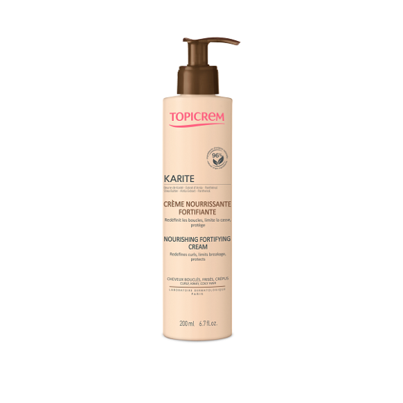 Karit&eacute; cr&egrave;me nourrissante fortifiante Topicrem - flacon-pompe de 200 ml