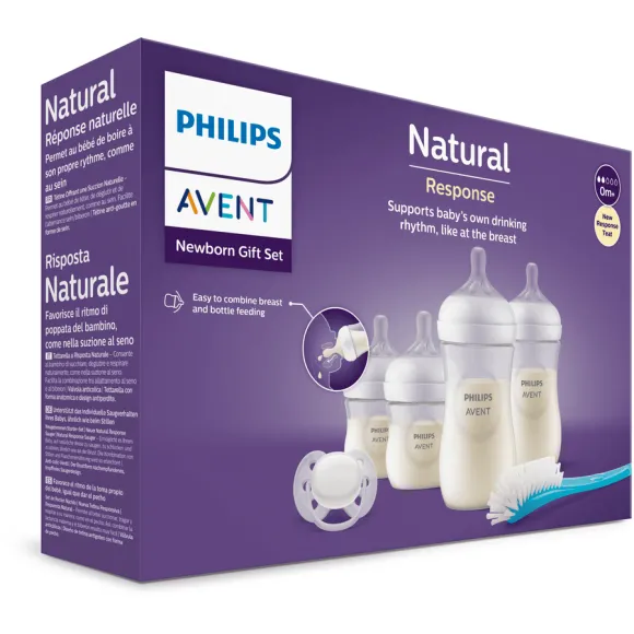 Natural Response Coffret naissance 0m+ Avent - lot de biberons et t&eacute;tines