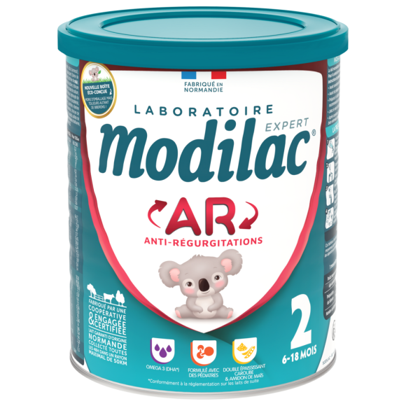 Lait Expert AR lait 2&egrave;me &acirc;ge Modilac - pot de 800 g